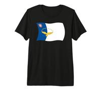 T-Shirt Drapeau des Açores ondulé T-Shirt Haut de Gamme