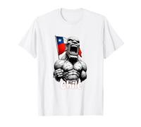 T-Shirt Drapeau du Chili, t-Shirt du Chili pour Femmes et Enfants T-Shirt