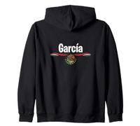 T-Shirt Drapeau du Mexique Espagnol Cadeau d'anniversaire Nom Garcia Sweat à Capuche