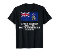 T-shirt drapeau Géorgie du Sud et les îles Sandwich du Sud T-Shirt