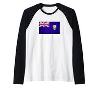 T-Shirt Drapeau Sainte-Hélène | Sainte-Hélène Manche Raglan