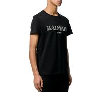T-Shirt Droit En Coton Avec Logo BALMAIN Paris Tee Top Nouveau XL