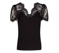 T-Shirt droit uni - MORGAN - Manches courtes - Noir S