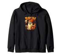 T-Shirt Drôle Bruh Fantôme Citrouille Halloween Sweat à Capuche