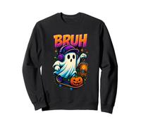 T-Shirt Drôle Bruh Fantôme Citrouille Halloween Sweatshirt