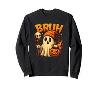 T-Shirt Drôle Bruh Fantôme Citrouille Halloween Sweatshirt