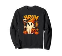 T-Shirt Drôle Bruh Fantôme Citrouille Halloween Sweatshirt