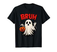 T-Shirt Drôle Bruh Fantôme Citrouille Halloween T-Shirt