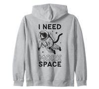 T-Shirt drôle Chat Astronaute I Need More Space Galaxy Humour Sweat à Capuche