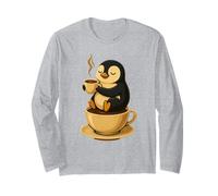 T-Shirt Drôle Manchot Café Espresso Amoureux du Café Manche Longue