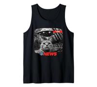 T-shirt drôle UFO Cat News Enlèvement Alien Dernières nouvelles Débardeur