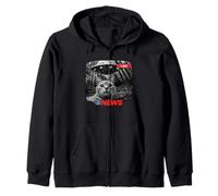 T-shirt drôle UFO Cat News Enlèvement Alien Dernières nouvelles Sweat à Capuche
