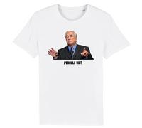 T-Shirt DSK - J'encule Qui? - pour Homme - Imprimé en France - Coton 100% Bio - Cadeau Anniversaire EVG Humour Original Rigolo (Blanc, L)