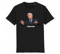 T-Shirt DSK - J'encule Qui? - pour Homme - Imprimé en France - Coton 100% Bio - Cadeau Anniversaire EVG Humour Original Rigolo (Noir, L)