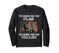 T-Shirt du Memorial Day - We Stand for The Flag We Kneel for Fallen Manche Longue