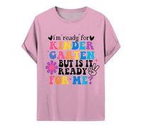 T-Shirt du Premier Jour de la Maternelle pour Tout-Petits, t-Shirt du Premier Jour d'école pour garçons et Filles pour la Maternelle Tuniques Filles Hiver (5-6 Years)