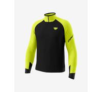 T-shirt Dynafit Alpine Half Zip à manches longues noir jaune vif - XXL