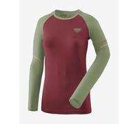 T-shirt Dynafit Alpine Pro manche longue grenat vert femme - M