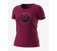T-shirt Dynafit Artist Series Cotton manche courte grenat femme - XS
