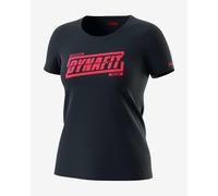 T-shirt Dynafit Graphic manche courte bleu nuit fuchsia femme - XL
