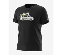 T-shirt Dynafit Graphic manche courte noir blanc jaune - S