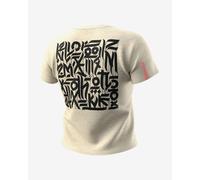 T-shirt Dynafit Trail manches courtes blanc beige femme - L
