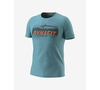 T-shirt Dynafit Transalper Graphic manche courte bleu denim orange - S