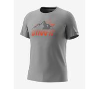 T-shirt Dynafit Transalper Graphic manche courte gris logo orange - L