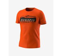 T-shirt Dynafit Transalper Graphic manches courtes orange intense noir - S