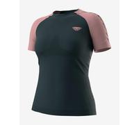 T-shirt Dynafit Ultra 3 S-Tech manche courte bleu nuit rose femme - M-L