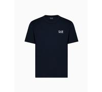 Emporio Armani EA7 T-shirt pour homme avec logo de poitrine noir Armani Blue Small