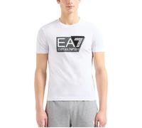 T-shirt EA7 pour Homme Visibility Blanc 3DPT81PJM9Z-1100 - Col arrondi - Manches courtes - Coupe Regular - Coton XXL