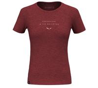 T-shirt Eagle Eitd Merino pour femmes - Salewa, Couleur:1570-syrah, Taille:42