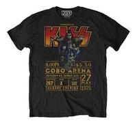 T-shirt éco noir KISS Cobra Arena 1976 pour homme : grand Noir