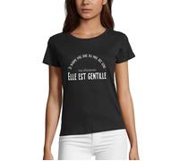 T-shirt Effectivement, Elle est gentille - Réplique dans le film Le pêre Noël est une ordure - Réplique culte - Femme XL
