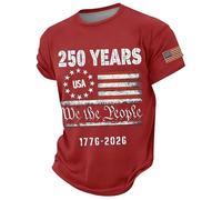 T-shirt élégant pour garçon avec imprimé pour les adolescents comme haut de loisirs confortable dans un design tendance, rouge, 6-7 ans