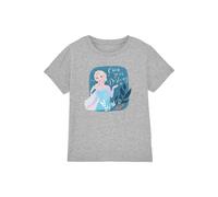 T-shirt elsa coton la reine des neiges own your destiny gris chiné 3/4A
