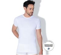 T-shirt - Eminence - Col Rond - 100% Coton - Blanc - Manches Courtes XXXXL