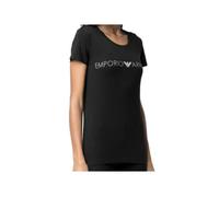 T shirt Emporio Armani Femme Classic logo Noir Coton XS