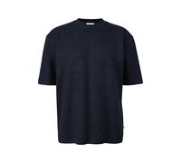 T-shirt en coton Ã structure cÃŽtelÃ©e coupe moderne s.Oliver Bleu XL