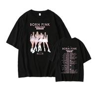 T-Shirt en Coton avec imprimé Blink de l'album Bron Pink(D Black,M)