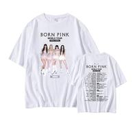 T-Shirt en Coton avec imprimé Blink de l'album Bron Pink(D White,M)