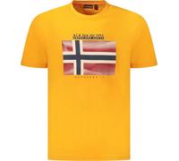 T-shirt en coton bio avec logo et col rond Napapijri Max 60 : Taille - S Taille : S
