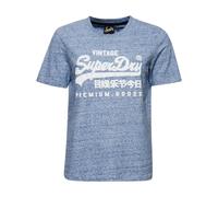 Superdry Vl Scripted Coll Short Sleeve T-shirt Bleu 2XS Femme