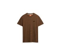 Superdry T-shirt Essential Logo EMB M1011245A coton bio Marron Taille M Homme