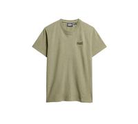 Superdry, T.Shirt Essential Logo EMB Tee, M1011245A, Ash Olive Marl, S, Man, Adulto