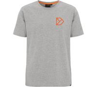 T-shirt en coton Didriksons Harald See You Outside Gris L