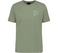 T-shirt en coton Didriksons Harald See You Outside Vert S