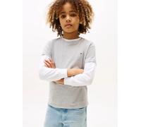 T-Shirt En Coton Essential Boys Basic Cn Knit S/S/Grey Heather - 128 Cm