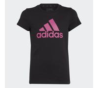 T-shirt en coton Essentials Big Logo Black / Semi Lucid Fuchsia 11-12A